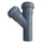 PIPELIFE PVC Tokos ágidom lefolyó csatornához (gumitömítéssel) 32x32mm / 45°