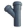 PIPELIFE PVC Tokos ágidom lefolyó csatornához (gumitömítéssel) 40x32mm / 45°