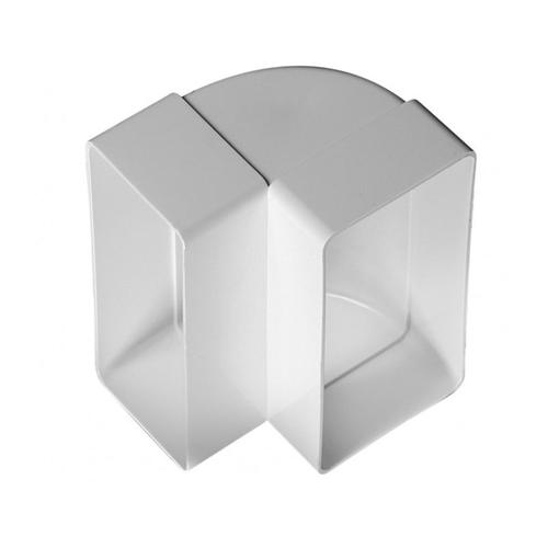 Awenta KP75-25 PVC függőleges könyök 90°- 75x150mm lapos csatornához