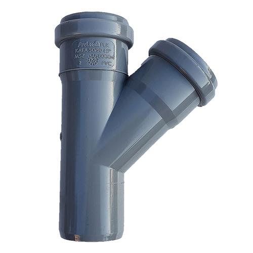 PIPELIFE PVC Tokos ágidom lefolyó csatornához (gumitömítéssel) 32x32mm / 45°