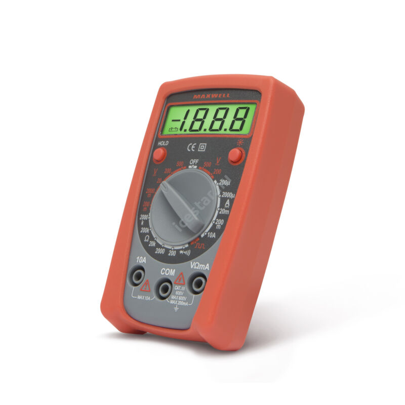 MAXWELL 25201 Digitális multiméter hőmérséklet mérésse1l