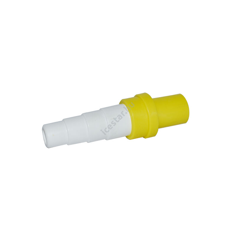 Kondenzvíz elvezető cső csatlakozó, átalakító adapter 16 mm (univerzális, sárga)